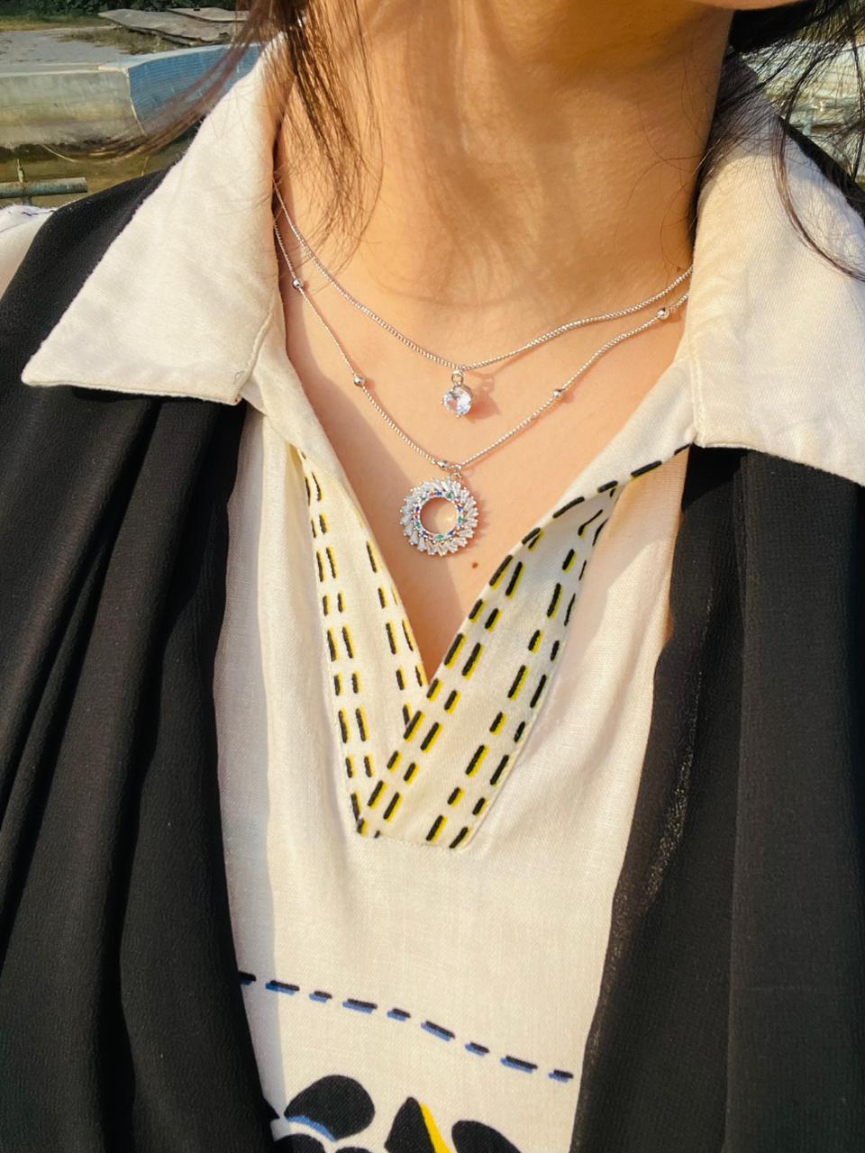 Crystal Cascade pendant