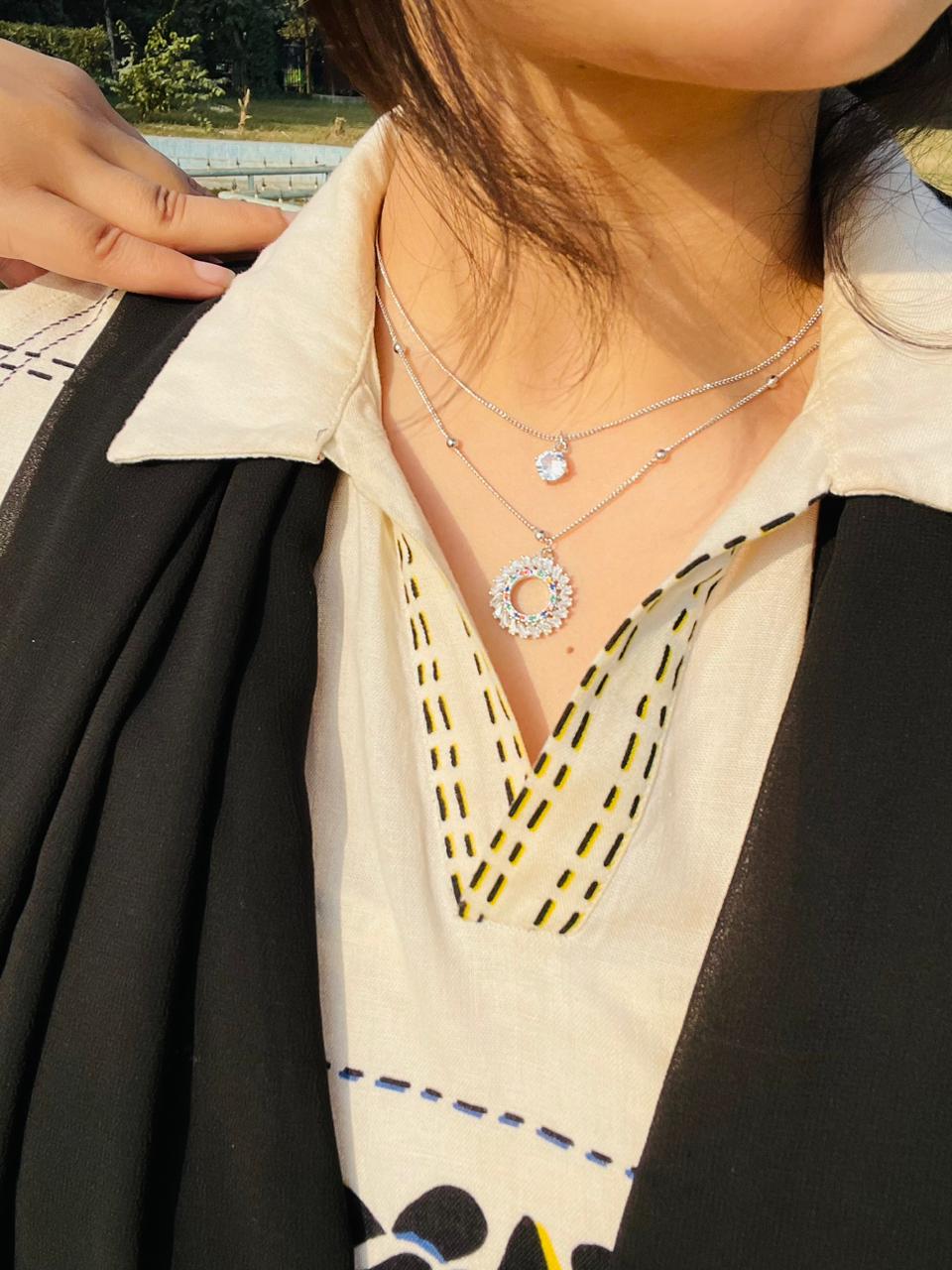 Crystal Cascade pendant