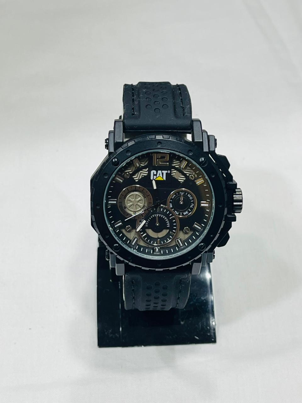Black beauty  Sports watch  With silicon strap Water resistant